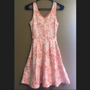 🌸Coral & Cream Floral Dress🌸